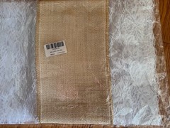 Table Runner, Burlap and Lace Natural Jute, for Country Weddings & Parties