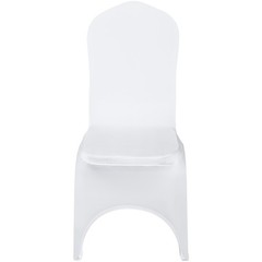 Uimoso 50PCS White Stretch Spandex Chair Covers for Events, Weddings, and Dining