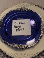 Open Box Reception Wedding Decor Plates, Cups, And More (Lot Of 186 Pieces)