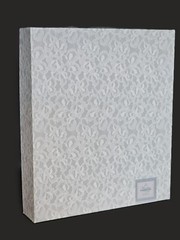 Vtg Hallmark Wedding Photo Album Scrapbook Book White Lace Doily