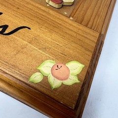 Folk Art Wood Painted Photo Album Cottagecore Grannycore Farmhouse Country