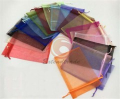 New 100Pcs Organza Favor Gift Candy Sheer Bags Jewelry Pouch Wedding Party