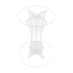 Acrylic Flower Freestanding Display Stand Clear Vase Stand Party Events 60cm USA
