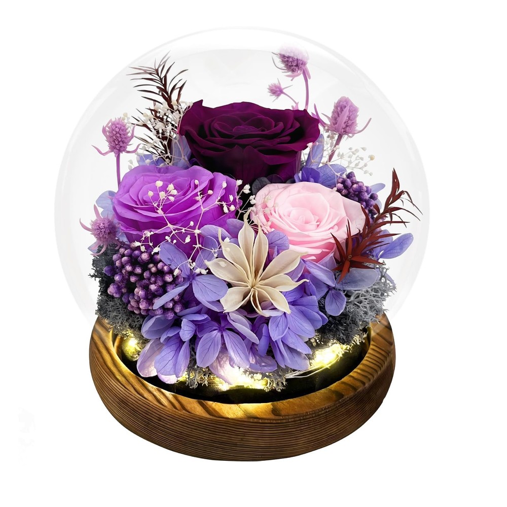 FIACO Gifts for Mom Flowers Delivery Birthday Grade A Rose, A-purple