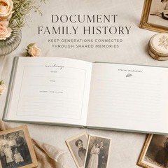 Sage Funeral Guest Book Celebration of Life Memorial Sign In Book