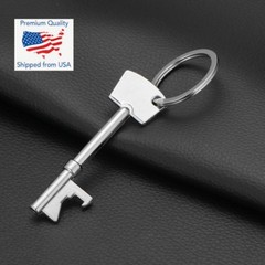 Wedding Favors Vintage Skeleton Metal Key Beer Bottle Opener Keychain Kit