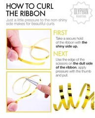 Metallic Gold Silver Ribbon Curling Set – Shiny for Gold & Silver ( 2 Spools )