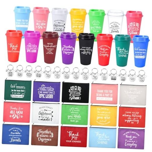 15 Set Employee Appreciation Gifts Bulk Thank You Cups Tumblers 16 oz Team