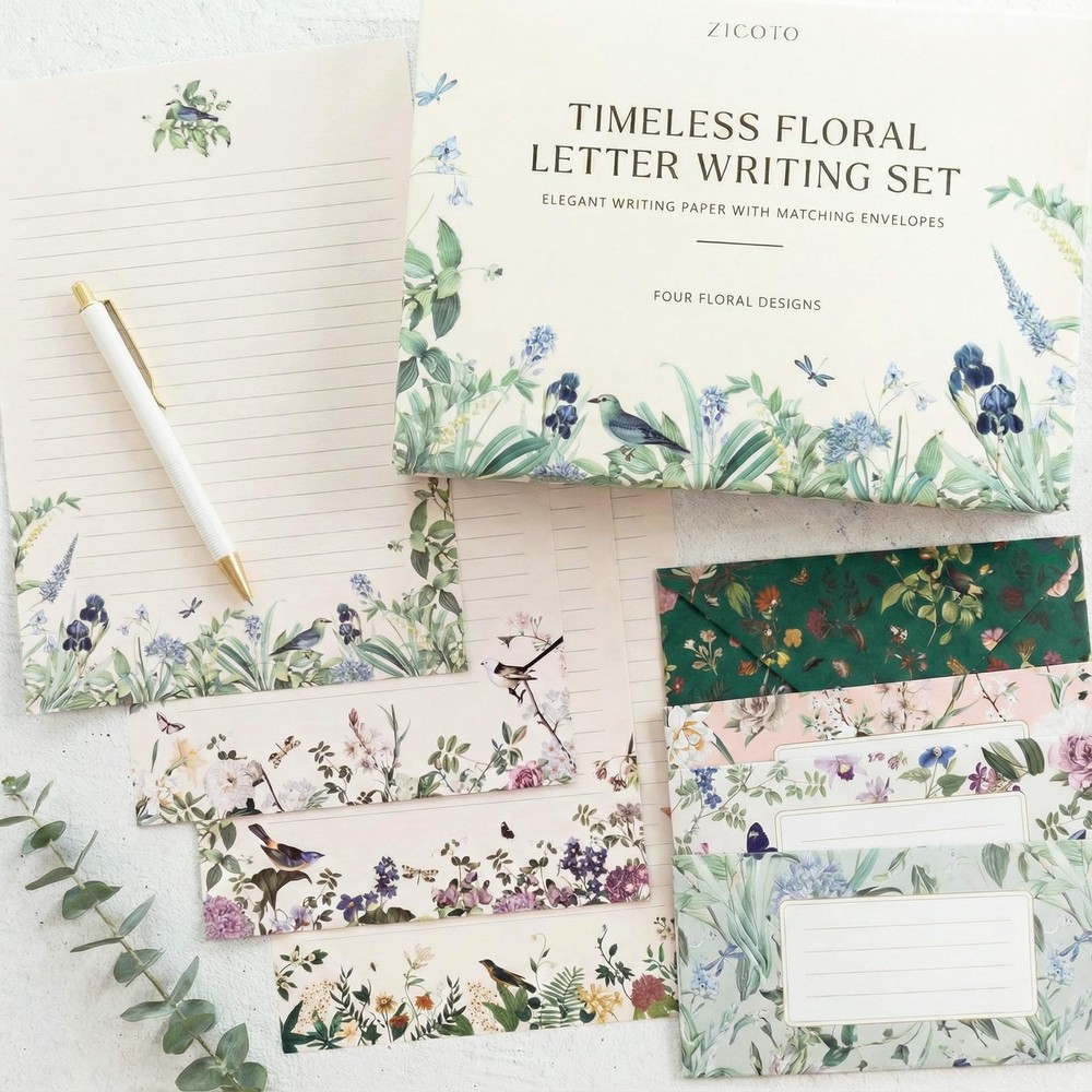 Beautiful Stationery Set with Envelopes – Premium-Quality, Multicolor