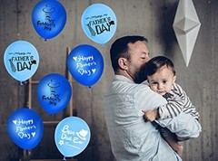 60PCS Happy Father’s Day Party Latex Balloons – Fathers Day/Best Dad Ever