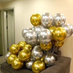 Jonhamwelbor Gold Balloons Chrome Metallic 50 Pack 12 inches A2-metallic