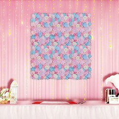 6-Pack Orchid Pink Artificial Flower Wall Panels 40×60cm Silk Backdrop