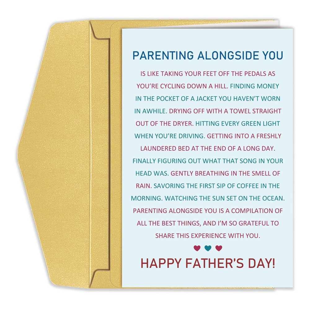 Goroar Heartfelt Father’s Day Card for Husband Boyfriend, Sentimental Father’…