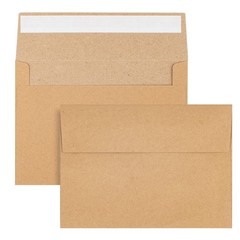 50 Pack Kraft Envelopes – 4 x 6 Inch Brown Paper One Size,