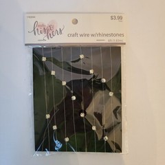 Studio His & Hers Craft Wire With Rhinestones 6ft 1.83m