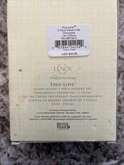 Lenox True Love 2-Piece Silver Plated Dessert Set