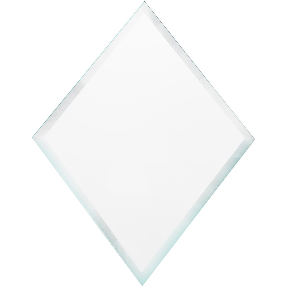 Plymor 7″ x 9″ Diamond-Shaped, 3mm Thick Beveled Clear Glass