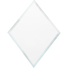 Plymor 7″ x 9″ Diamond-Shaped, 3mm Thick Beveled Clear Glass