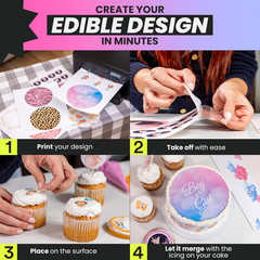 paper2eat Frosting Sheets Premium 8.5“ x 11“ – 3 Count – White Edible Icing Shee
