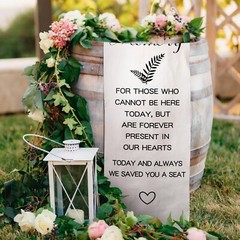 Yousoontic Memorial Wedding Chair Sign for Ceremony Wedding Memorial Sign 14 …