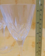 Princess House Lead Crystal Wine Glasses Set of 3 Vintage Fast Ship!