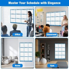 32″x48″ Academic Wall Calendar 2026-2027, 12 Months Large Calendar, Wet & Dry…