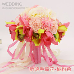 Exquisite Bride Holding Flowers Wedding Bouquet Simulation Holding Flower Luxury