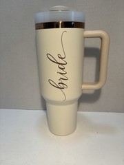 Bride To Be Gift Coffee/Water Tumbler With Lid Bridal Shower Gift 40oz No Straw