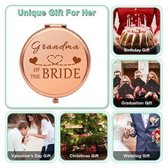 Grandma of The Bride Gifts Wedding Party Gifts Thank You Gift Compact Rose Gold