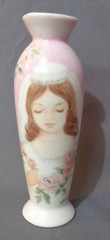 Vintage Bride Wedding Vase Hand Painted Artist Signed Porcelain Fine China 6.5″