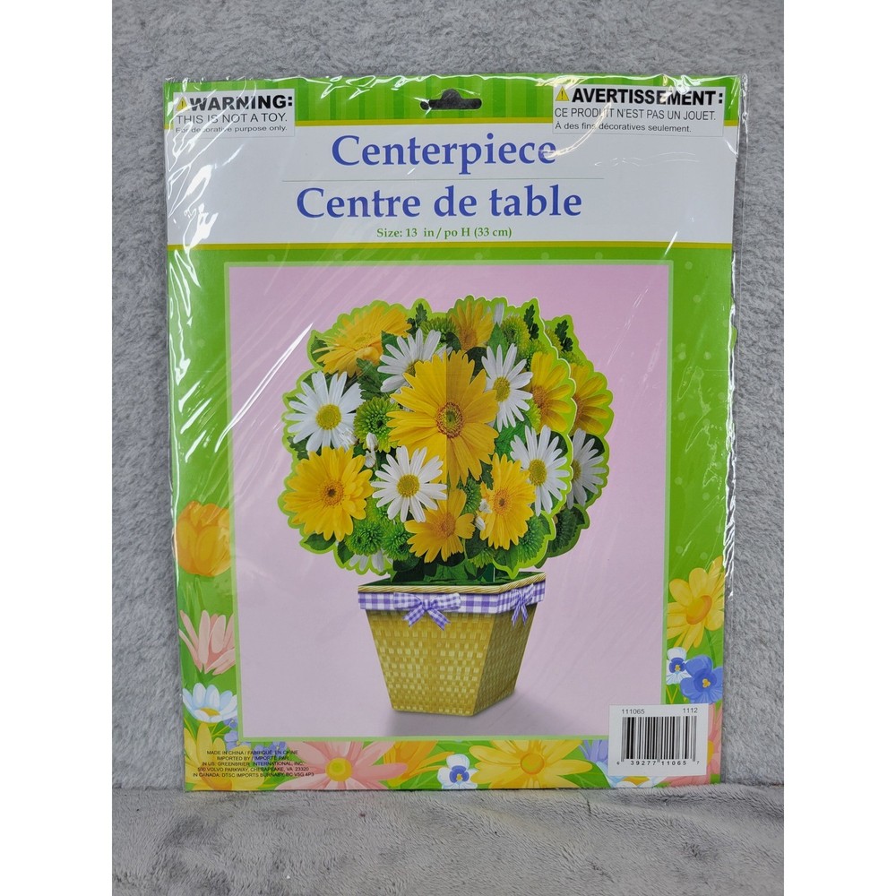 Floral Centerpiece Kit Flower Bouquet Basket Table Decor Party Supplies