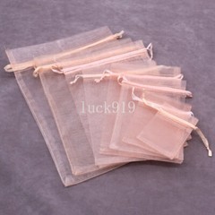 50/100 Sheer Organza Jewelry Gift Bags Pouches Wedding Favor Party Candy Packing
