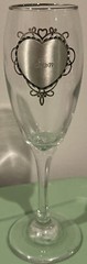 Champagne Flute, Couple Champagne Glass, Personalized Toasting Flute Glass Jon
