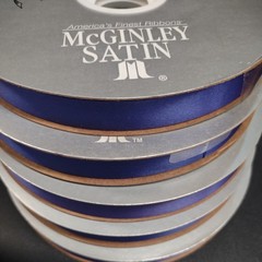 #3 McGinley Satin Royal Blue 100 Yard Acetate Ribbon 9/16″ for Corsages & Events