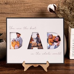 Father’s Day Gift For Dad, Photo Frame DAD Sign For Table Decoration, Photo F…