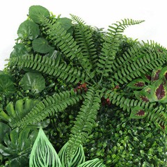 12 Pcs Artificial Plant Wall Mat Greenery Wall Hedge Grass Fence Foliage PanelUS