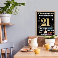 Joycard 21st Anniversary Card for Women Men, Wedding Card for Wife Husband, S…