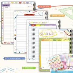 Teacher Planner 2026-2027 Academic Year, 8.5″ x 11″ | 7-Period Lesson Planner