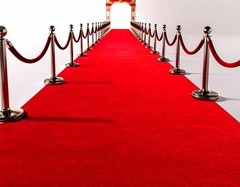 Extra Thick 3x10Ft Carpet Runner for Party, Non-Slip TPR Backing 3×10 Ft Red