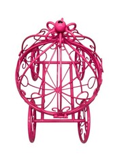 Cinderella Carriage Decorative Hot Pink Metal for Sweet 16 Party Centerpiece