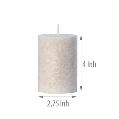 Greenspark Unscented Pillar Natural Candles Clean Burning Dripless Smokeless