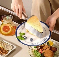 Cake Cutter, Stainless Steel Cake Pie Knife Server With Double Handle Wedding