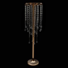 10pcs Crystal Table Centerpieces Gold Flower Stand Wedding Party Rack Decor