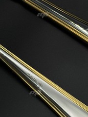 24k Gold Wedding Cake Server Set Personalized Name Knife & Fork Premium Gift Box