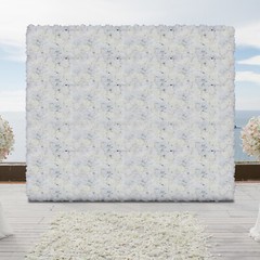 6Pcs Artificial Flower Wall Panels Floral Silk Rose Wall Wedding Backdrop Decor