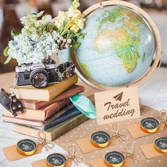50 Sets/100pcs Compass Wedding Favors for Guests, Compass Souvenir Gift with …