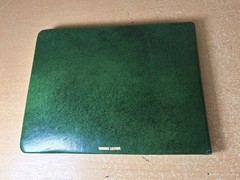 Leather Guest Book Green W/ Gold Gild