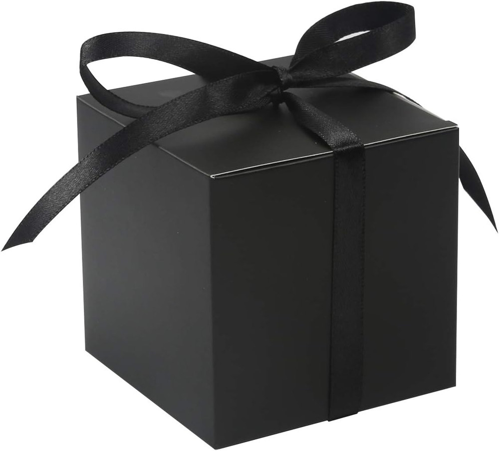 100Pcs Wedding Favor Boxes, Paper Gift Boxes 3X3X3 Inches Small Gift Boxes with