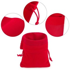 25/50pcs Velvet Pouch Jewelry Ring Bags Wedding Favor Bag Party Velour Baggie