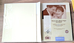 Vtg New Hallmark Wedding Anniversary Keepsake Album White Tassel Paisley Brocade